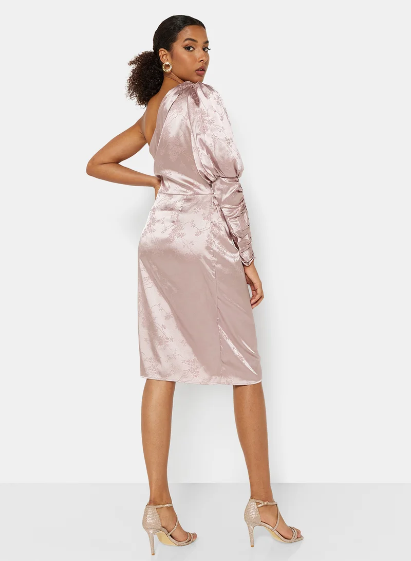 Chi-Chi London One Ruched Sleeve Dress