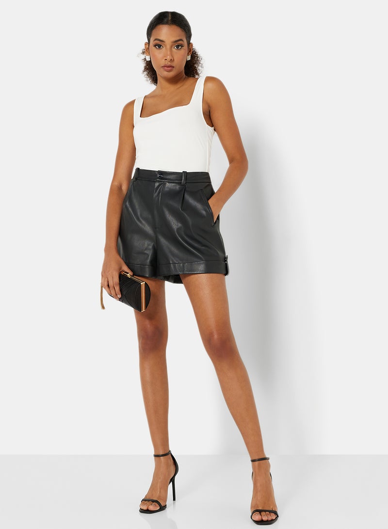 FEMME LUXE Square Neck Blouse White - Image 4