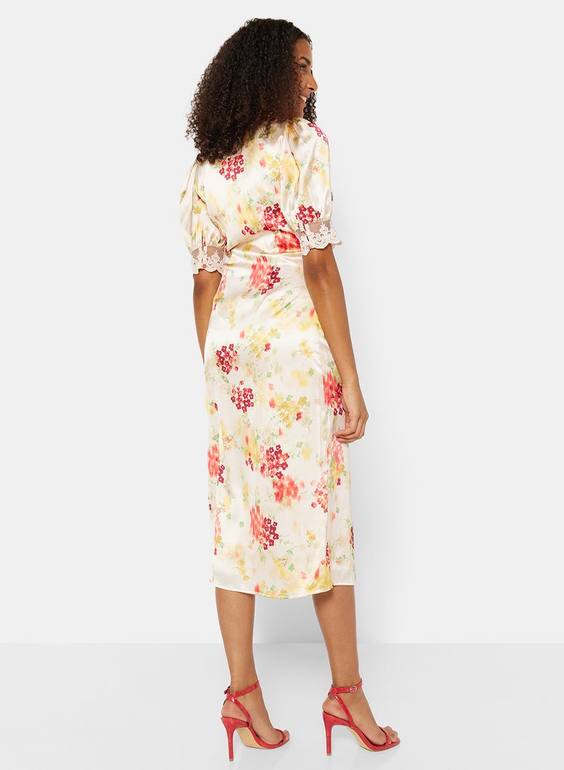 Floral Print Midi Dress Multicolour - v1668168524/N47587303V_2