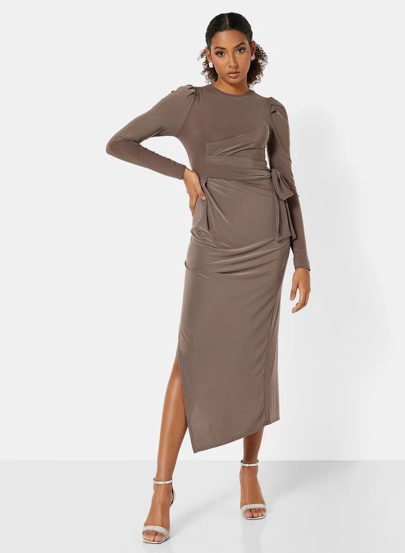 FEMME LUXE Drape Detail Dress