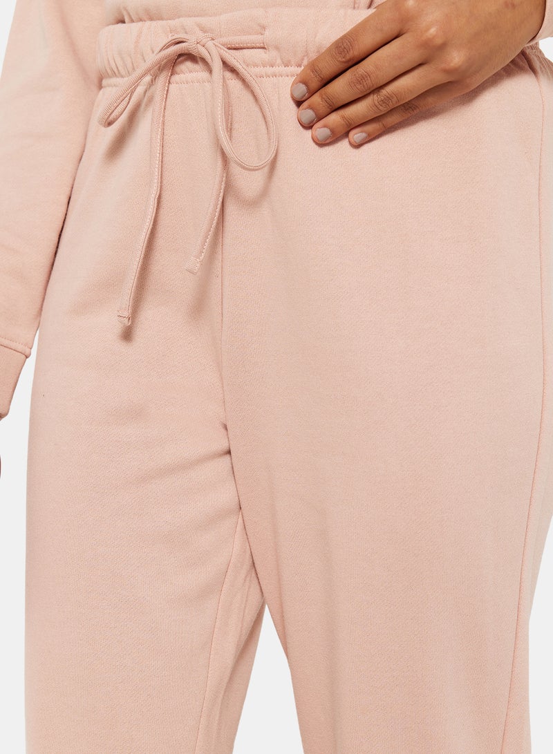 Elasticated Sweatpants Misty Rose