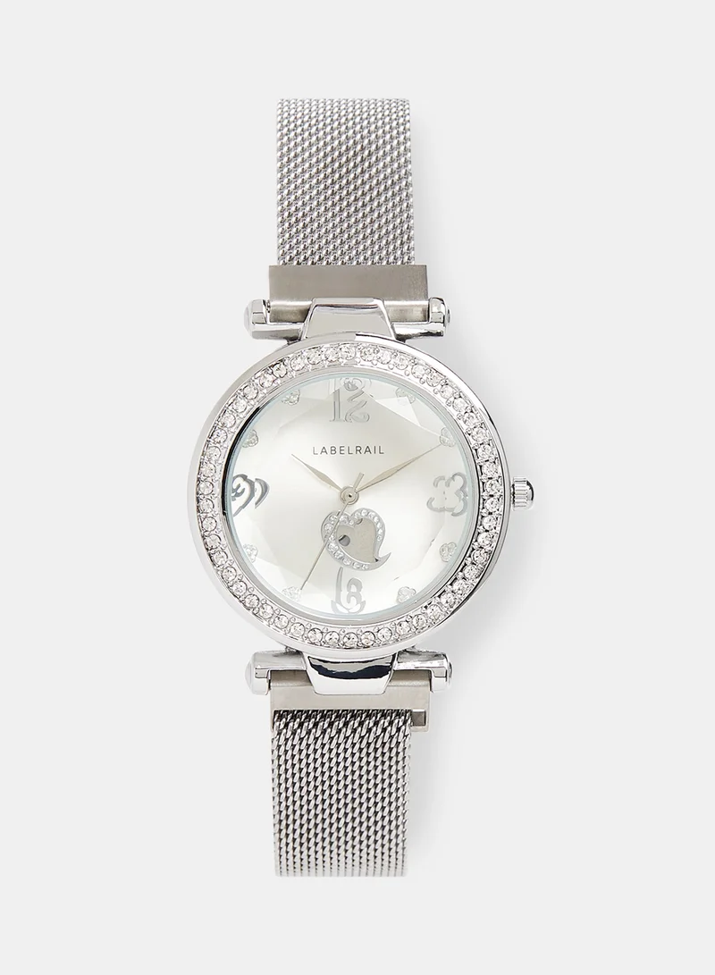 LABEL RAIL Embellished Quartz Watch