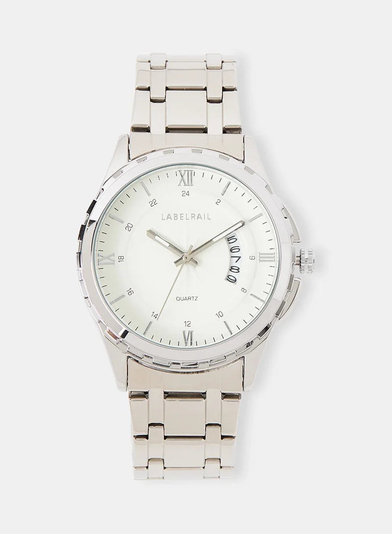LABEL RAIL Stainless Steel Quartz Watch