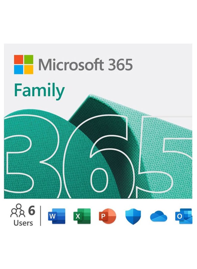 Microsoft - Office M365 Family 12 months Renewal Grey - Image 1