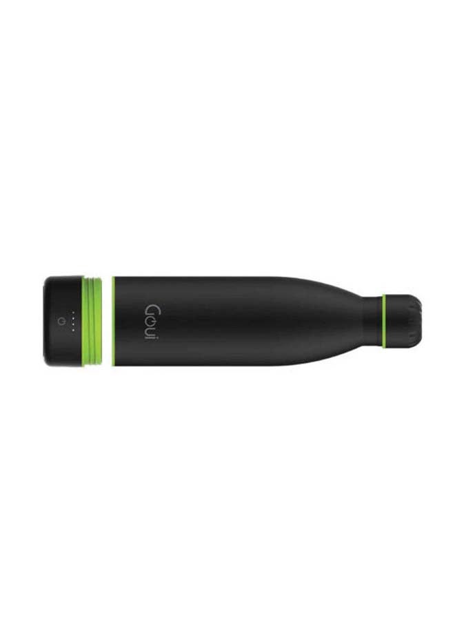 Goui - Loch - Bottle Double Insulated 18/8 Stainless Steel Bottle with Built-in 6000mAh Power Bank & 5W Wireless Charger – Hot & Cold Thermal Insulation for 12H Hot & 24H Cold Drinks - Black - Image 1