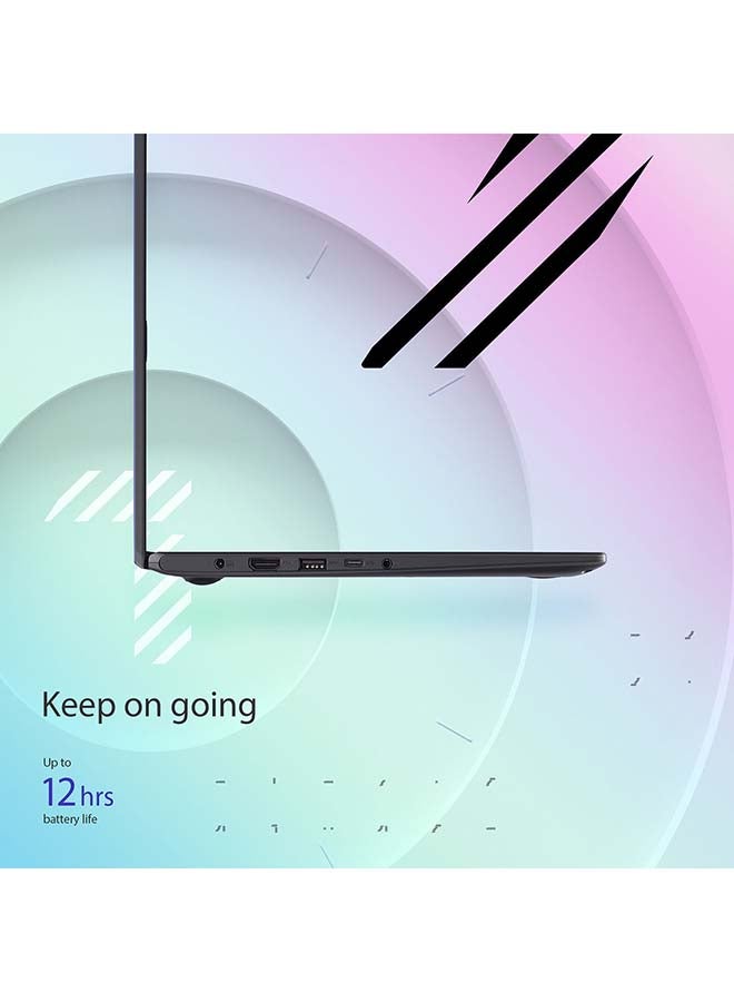 ASUS - E410 Laptop With 14-Inch FHD Display, Intel Celeron N4020 Processor / 4GB DDR4 RAM / 128GB SSD / Integrated Intel UHD Graphics 600 / Windows 11+356 Home / With Number Pad / English/Arabic Peacock Blue - Image 1