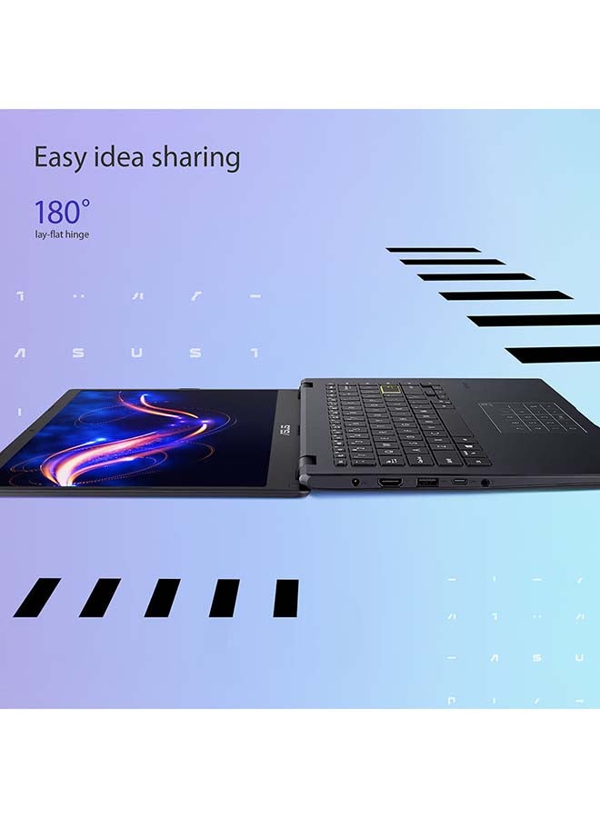 ASUS - E410 Laptop With 14-Inch FHD Display, Intel Celeron N4020 Processor / 4GB DDR4 RAM / 128GB SSD / Integrated Intel UHD Graphics 600 / Windows 11+356 Home / With Number Pad / English/Arabic Peacock Blue - Image 1