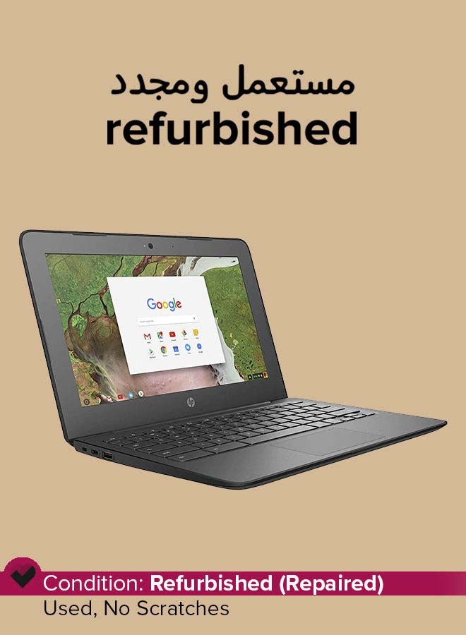 HP Refurbished - Chromebook G6 Laptop With 11.6-Inch Display,AMD APU E2 Processor/4GB RAM/32GB EMMC/Chrome OS English Grey  - Image 1