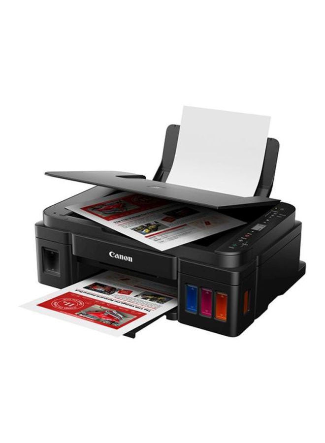 Canon - PIXMA G3411 All-In-One Inkjet Printer, With Refillable Ink Tanks, A4, Print, Copy & Scan, Wi-Fi & Cloud Connectivity Black - Image 1