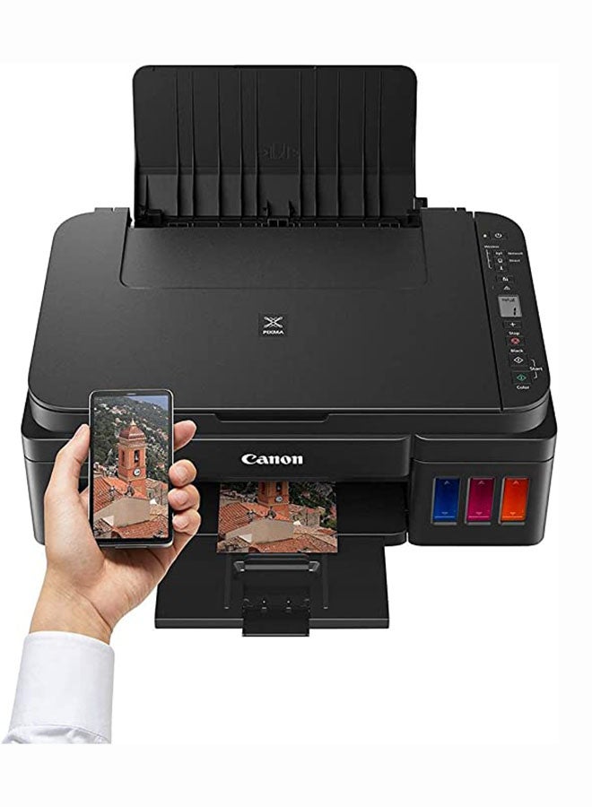 Canon - PIXMA G3411 All-In-One Inkjet Printer, With Refillable Ink Tanks, A4, Print, Copy & Scan, Wi-Fi & Cloud Connectivity Black - Image 1