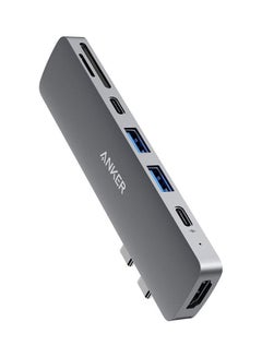 7-Port USB Hub Grey