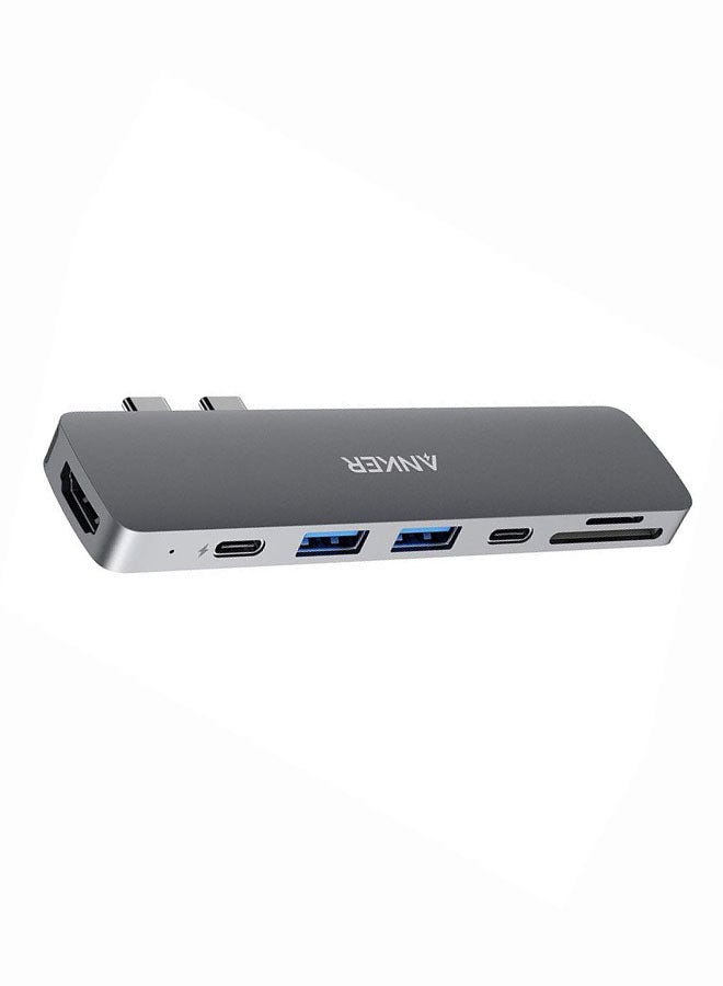 Anker - 7-Port USB Hub Grey - Image 1
