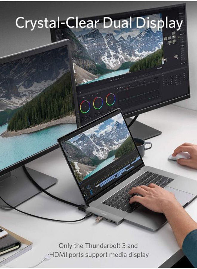 Anker - 7-Port USB Hub Grey - Image 1