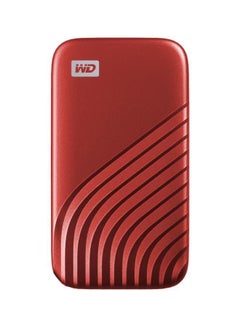 WD My Passport SSD - Portable SSD, up to 1050MB/s Read and 1000MB/s Write Speeds, USB 3.2 Gen 2 - Red 2.0 TB  - Image 1