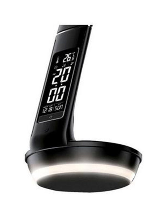 Goui - Nuru Plus Wireless Charger + D Lamp with HD VA Display, Clock, Alarm & Snooze Function – Supports Qi and Qualcomm 3.0 Technology, Dual Charging Ports, Night Light for Added Convenience and Time Managemen - Black - Image 1