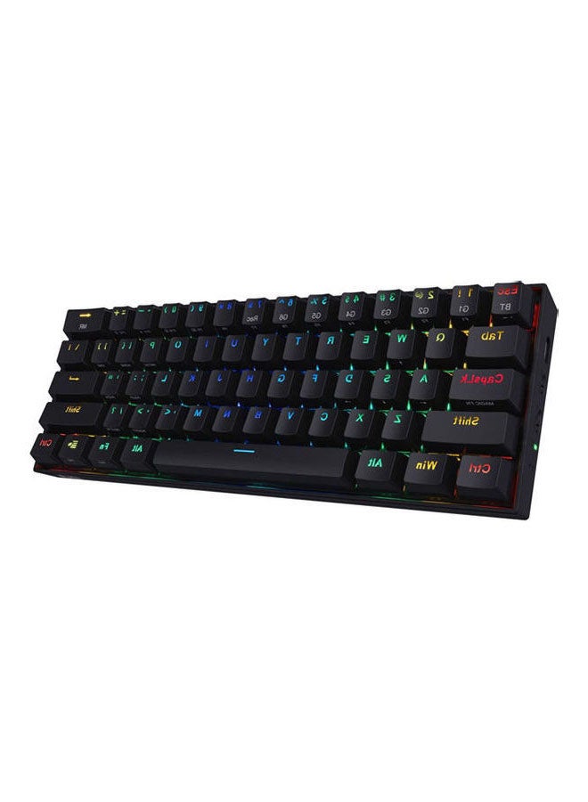 Redragon K530 Draconic 60% RGB لوحة مفاتيح ميكانيكية لاسلكية مدمجة، 61 مفتاحًا TKL مصممة 5.0 لوحة مفاتيح ألعاب بلوتوث مع مفاتيح بنية وإضاءة 16.8 مليون RGB للكمبيوتر الشخصي والكمبيوتر المحمول - v1668185533/N47454676A_8