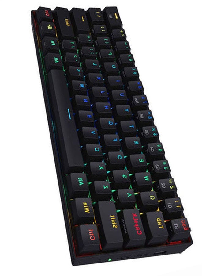 Redragon K530 Draconic 60% RGB لوحة مفاتيح ميكانيكية لاسلكية مدمجة، 61 مفتاحًا TKL مصممة 5.0 لوحة مفاتيح ألعاب بلوتوث مع مفاتيح بنية وإضاءة 16.8 مليون RGB للكمبيوتر الشخصي والكمبيوتر المحمول - v1668185534/N47454676A_9