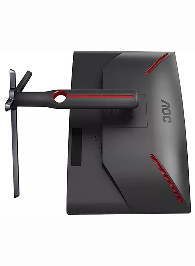 AOC - C27G3 27” Curved Farmless VA Gaming Monitor G3, FHD 1080P, 1ms Response Time, 165hz, Adaptive Sync, HDR Mode, 2xHDMI + DisplayPort, Height Adjustable | MONAOC82703 Black/Red - Image 1