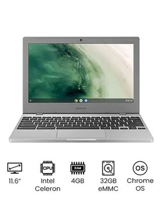 Chromebook 4 With 11.6-Inch HD Display, intel Celeron N4020 Processor / 4GB RAM / 32GB eMMC / Intel UHD Graphics 600 / Chrome OS /International Version English Platinum Titan - v1668185545/N51349614A_1