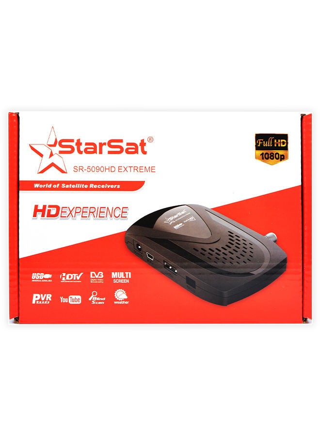 StarSat - Full HD TV Satellite Receiver SR-5090HD Black SR-5090HD EXTREME Black - Image 1