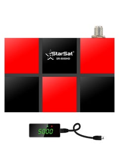 StarSat Full HD TV Satellite Receiver SR-5050HD Red/Black SR-5050HD Red/Black  - Image 1
