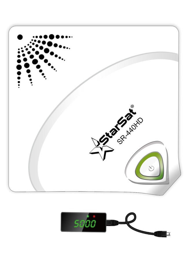StarSat - Full HD TV Satellite Receiver Set Top Box SR-440HD White White - Image 1