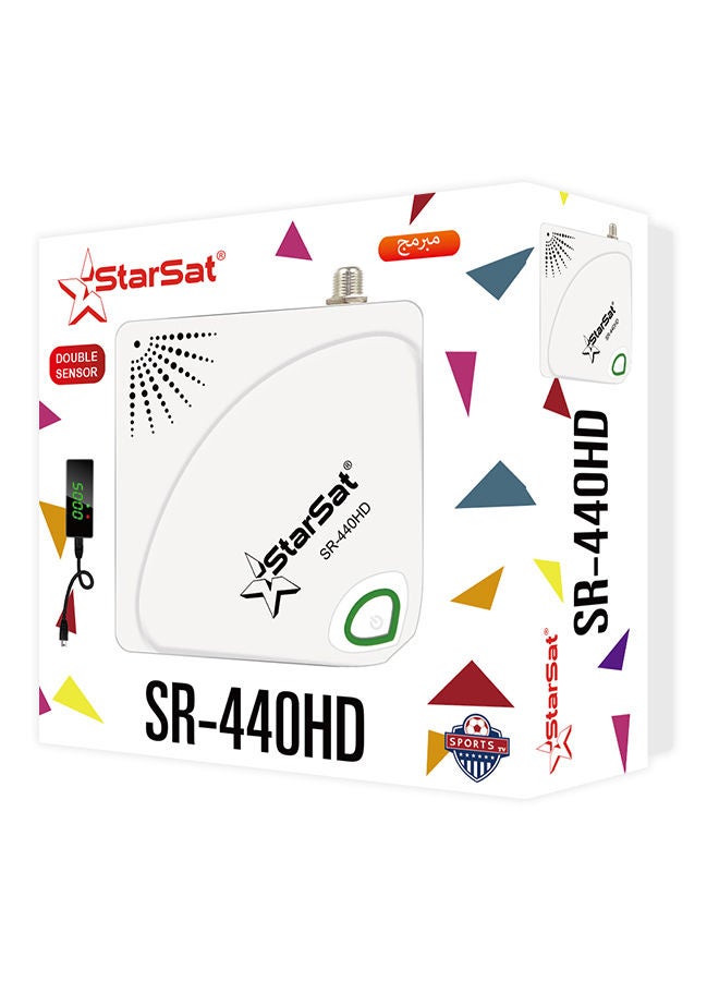 StarSat - Full HD TV Satellite Receiver Set Top Box SR-440HD White White - Image 1