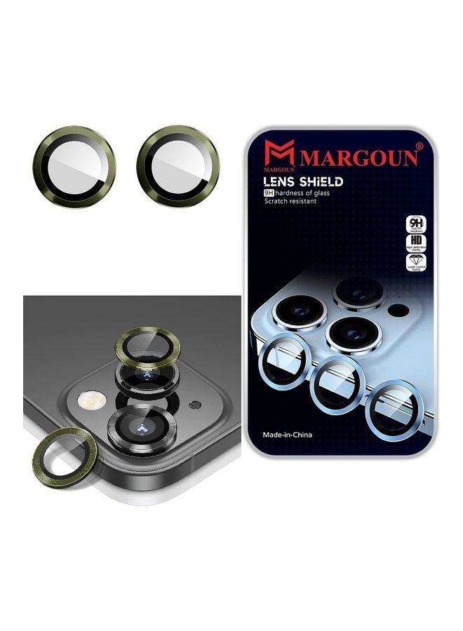 MARGOUN Camera Lens Protector 9H Tempered Glass Scratch Resistant HD Lens Shield For Apple iPhone 14 Green  - Image 1