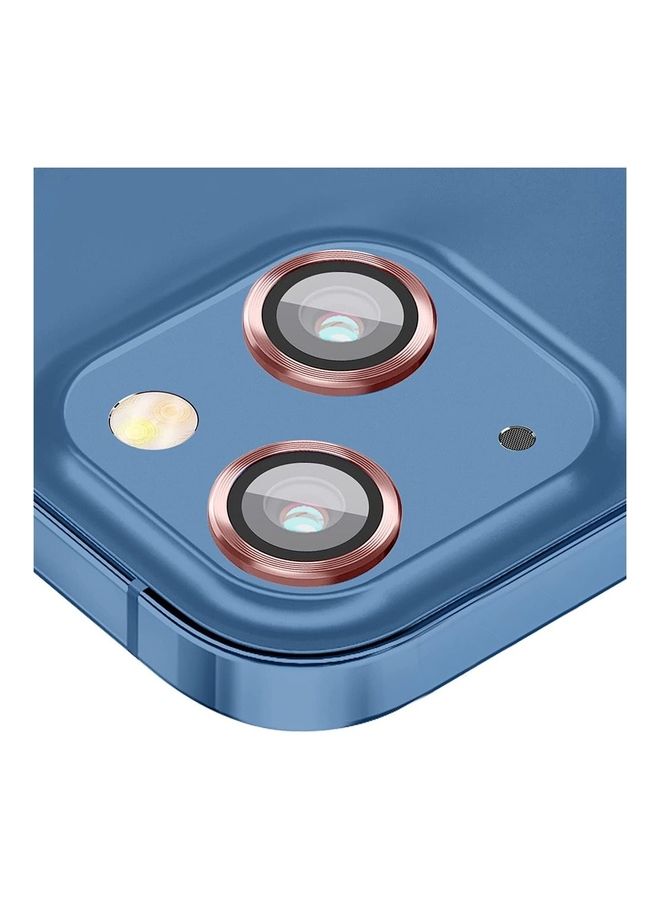 MARGOUN Camera Lens Protector 9H Tempered Glass Scratch Resistant HD Lens Shield For Apple iPhone 14 Rose Gold - Image 3