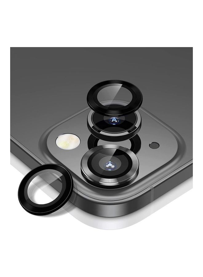 MARGOUN Apple iPhone 14 Camera Lens Protector 9H Tempered Glass Scratch Resistant HD Lens Shield Black  - Image 2