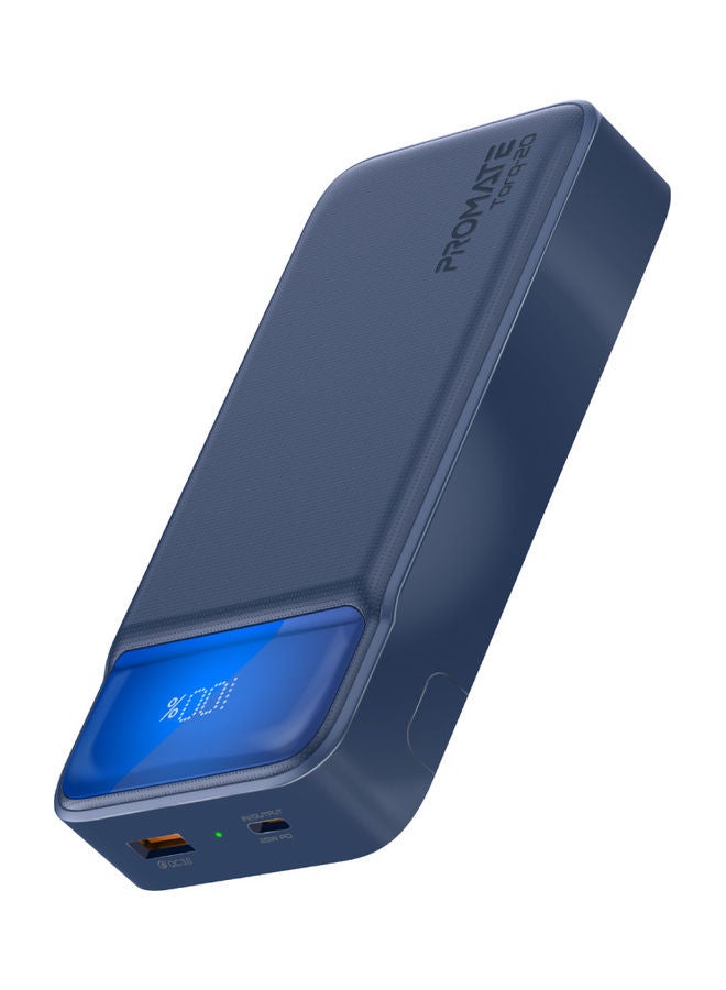 PROMATE - iPhone 15 20000mAh Power Bank 20W USB-C PD Port and QC 3.0.Navy Navy - Image 1