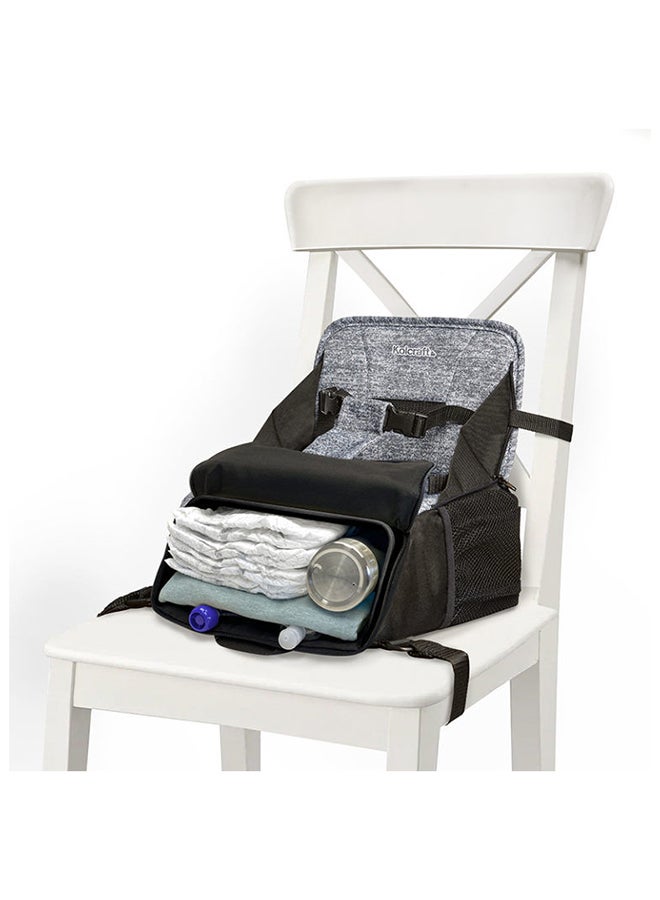 Kolcraft - Travel Duo 2-In-1 Portable Booster Seat And Diaper Bag - Image 1