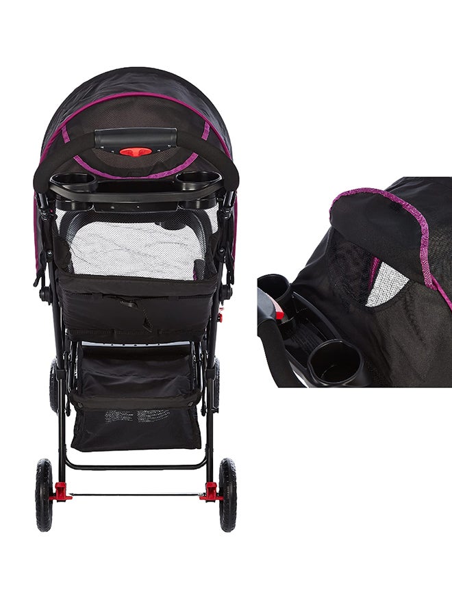 Kolcraft Cloud Sport Lightweight Stroller, Pink - Image 4
