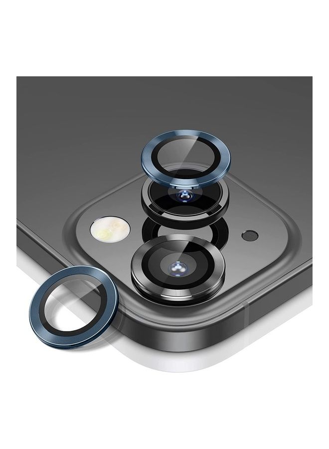 MARGOUN Camera Lens Protector 9H Tempered Glass Scratch Resistant HD Lens Shield For Apple iPhone 14 Blue - Image 2