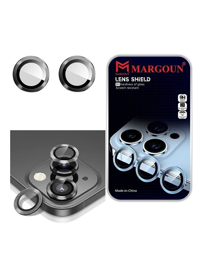 MARGOUN Camera Lens Protector 9H Tempered Glass Scratch Resistant HD Lens Shield For Apple iPhone 14 Plus Grey  - Image 1
