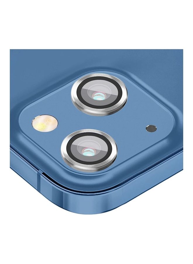 MARGOUN Camera Lens Protector 9H Tempered Glass Scratch Resistant HD Lens Shield For Apple iPhone 14 Silver - Image 3