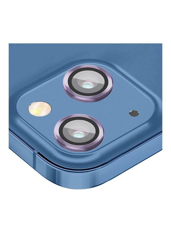 MARGOUN Camera Lens Protector 9H Tempered Glass Scratch Resistant HD Lens Shield For Apple iPhone 14 Plus Purple  - Image 3