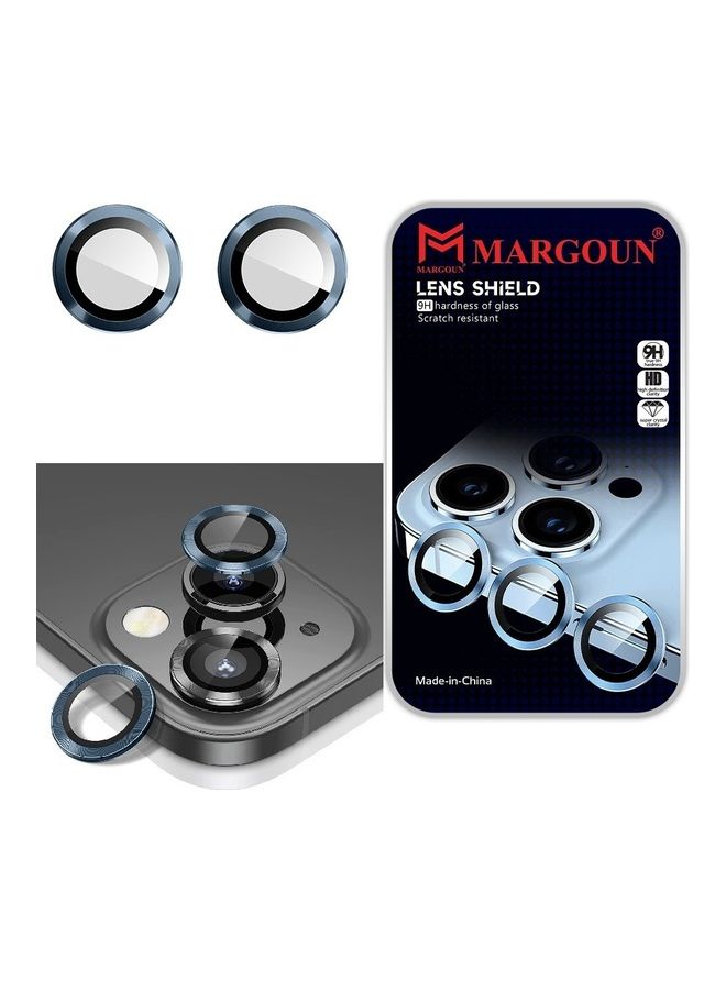 Apple iPhone 14 Plus Camera Lens Protector 9H Tempered Glass Scratch Resistant HD Lens Shield Blue