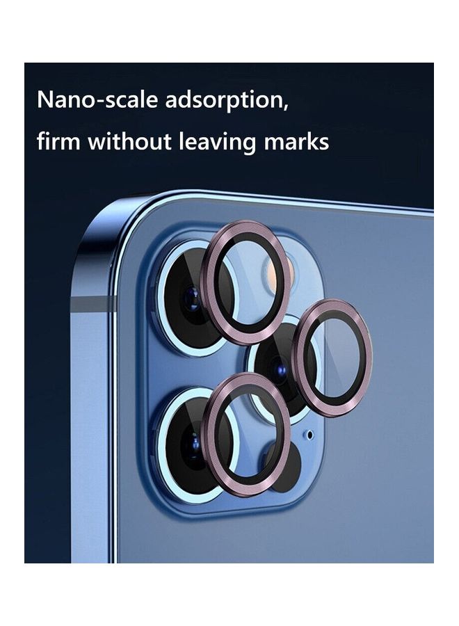 MARGOUN iPhone 14 Pro Camera Lens Shield Protector 9H Tempered Glass Scratch Resistant HD Lens Shield Purple - Image 2