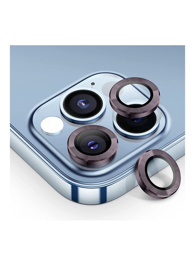 MARGOUN iPhone 14 Pro Camera Lens Shield Protector 9H Tempered Glass Scratch Resistant HD Lens Shield Purple - Image 5