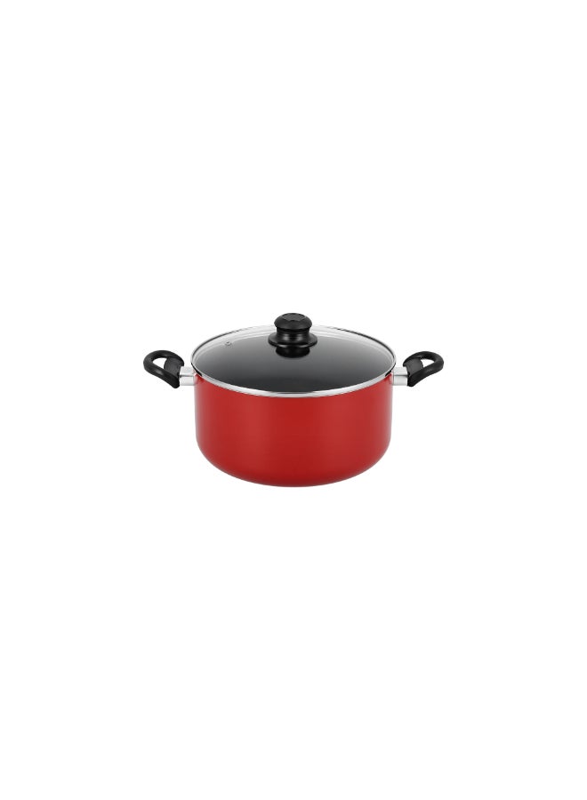 Pentola - 7 Piece Non Stick Cookware Set Red 20x9cm - Image 1