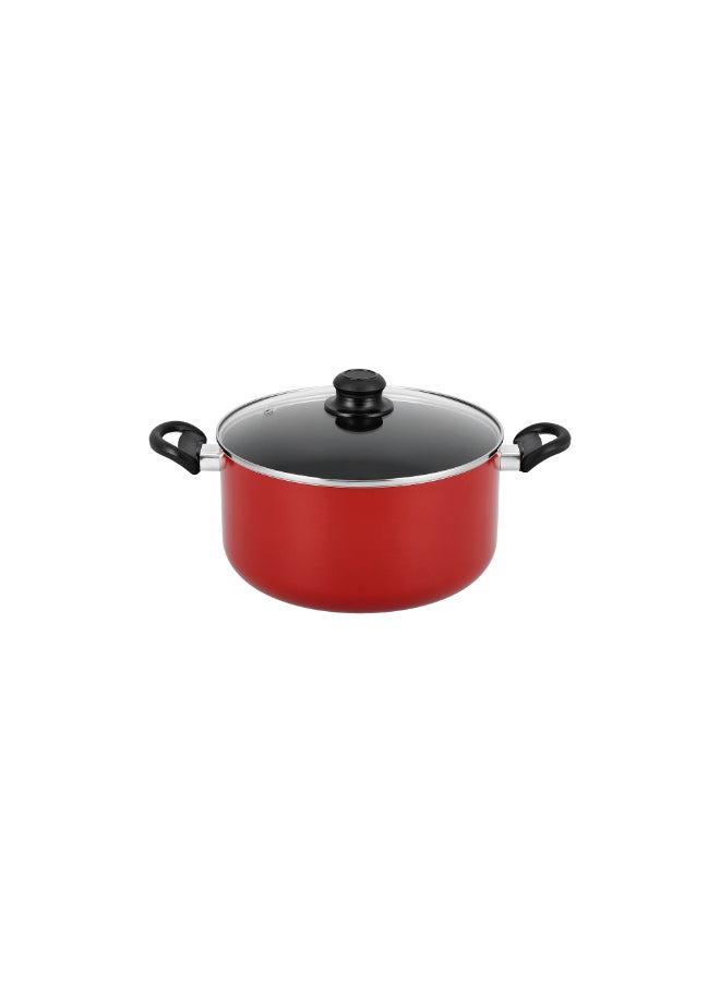 Pentola - 7 Piece Non Stick Cookware Set Red 20x9cm - Image 1