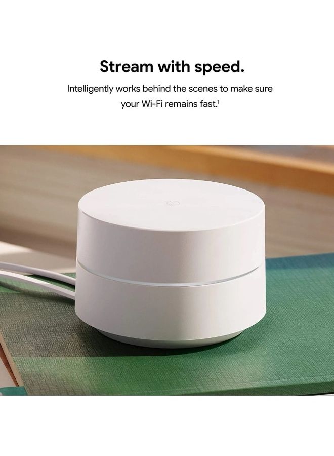 Google Wifi Mesh Router AC1200 Pack Of 1 White - Image 3