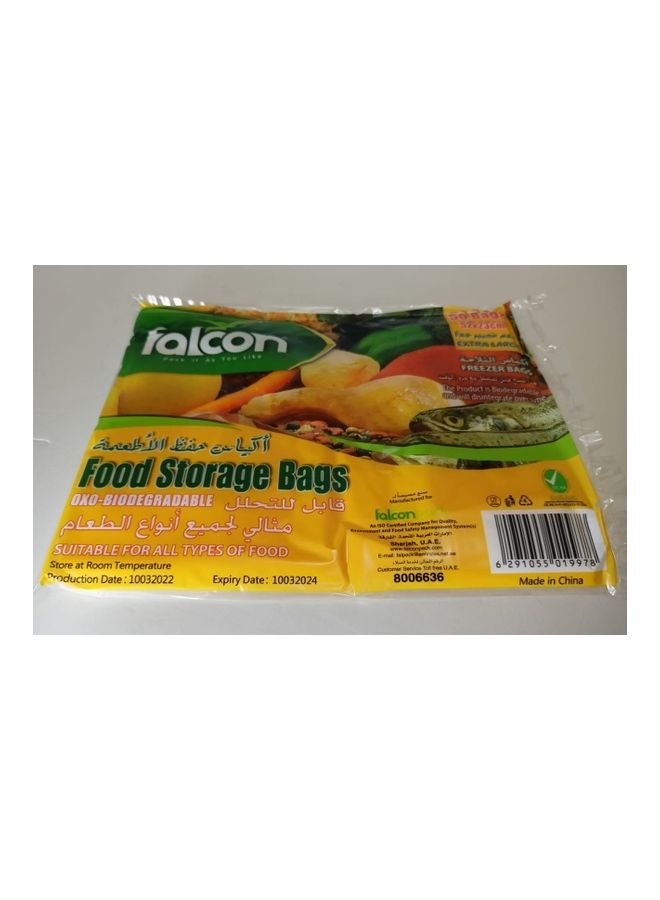 فالكون 50 Piece Extra Large Food Storage Bags Multicolour 52 X 23cm  - Image 2
