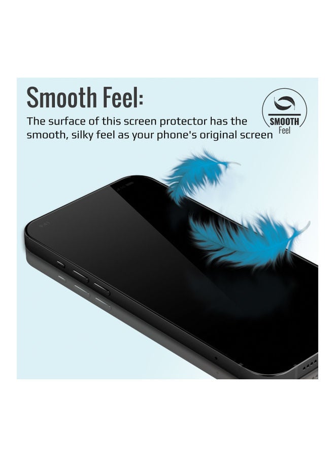 PROMATE - DropProtect Clear 3D Glass Screen Protector With Built-in Bumper For iPhone 14 Pro Max Clear - Image 1