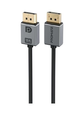 Display Port 2.0 Cable With HD 16K 60Hz Display 80Gbps Bandwidth And 2 Meter Slim Cable Black Black - v1668256942/N53366958A_1