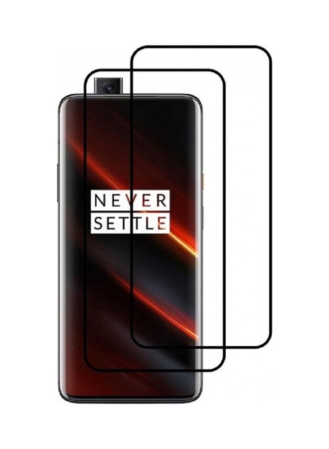 MARGOUN OnePlus 7T Pro 5G McLaren Screen Protector 9H Temped Glass Anti-Scratch Full Coverage Film Clear/Black - Image 2