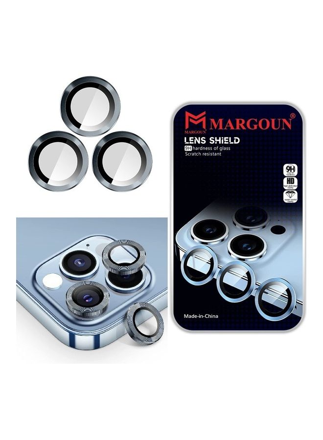 MARGOUN iPhone 14 Pro Max Camera Lens Shield Protector 9H Tempered Glass Scratch Resistant HD Lens Shield Siera Blue - Image 1