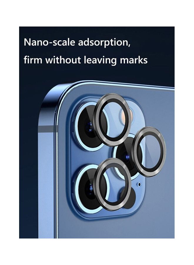 MARGOUN iPhone 14 Pro Max Camera Lens Shield Protector 9H Tempered Glass Scratch Resistant HD Lens Shield Grey - Image 2