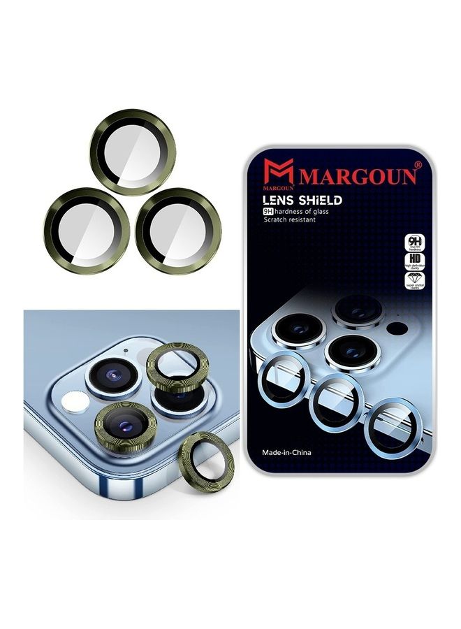 MARGOUN iPhone 14 Pro Max Camera Lens Shield Protector 9H Tempered Glass Scratch Resistant HD Lens Shield Green - Image 1